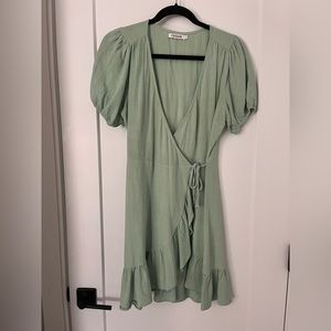 Farrow Spring Green Wrap Dress